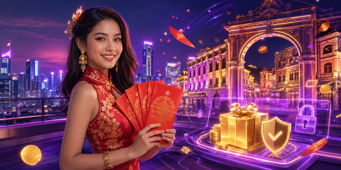 Suasana perayaan bonus di Johor Bahru dengan sampul merah penuh gaya
