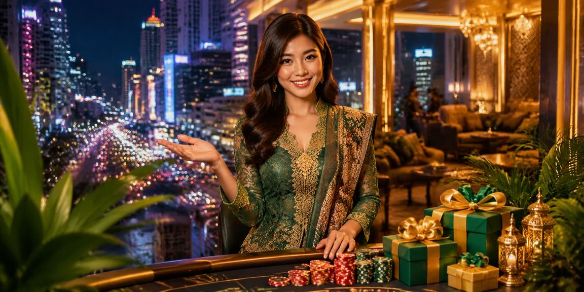 Suasana perayaan Hari Raya sambil menikmati ganjaran cashback pertaruhan di Kuala Lumpur